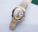 High-Quality Copy Rolex Datejust 41MM Two Tone Band Watch White Dial